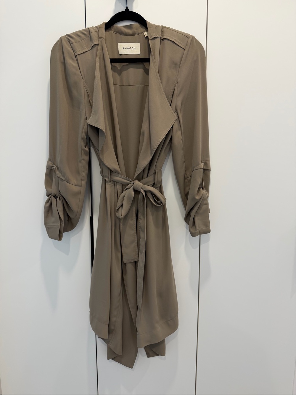 Babaton Quincy Jacket. Olive-Taupe, size M